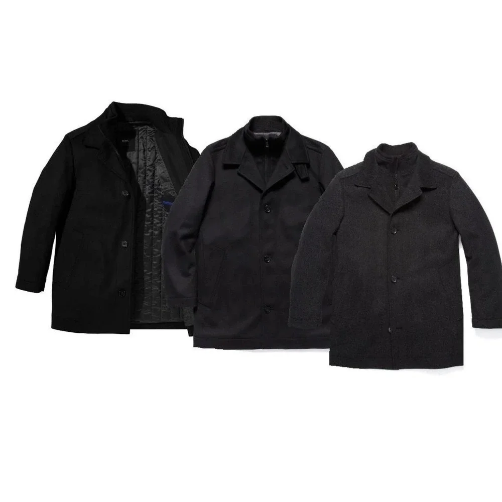 Hugo Boss Black Label by Hugo Boss Jacket Wool Blend Coat‎ Jacket Peacoat 40R